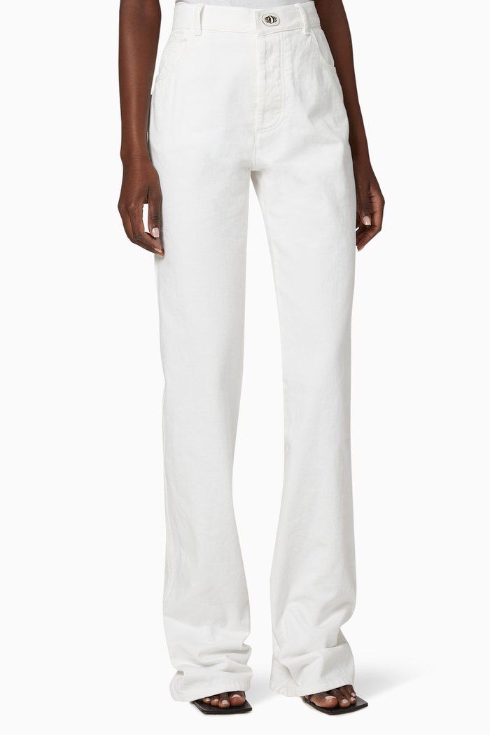

Five Pocket Denim Jeans, White