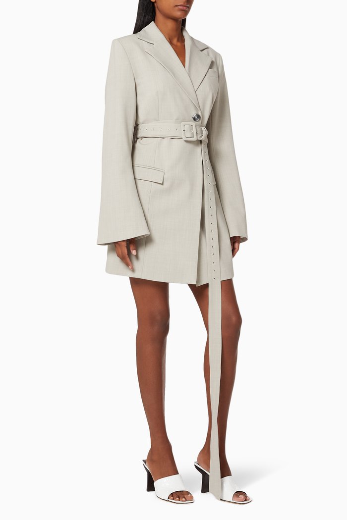 

Yulia Wool Blend Dress, Grey