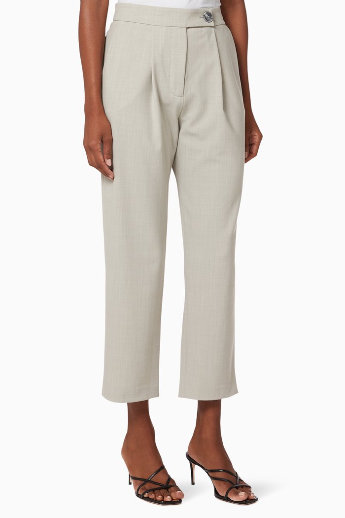 

Cameron Wool Blend Pants, Grey