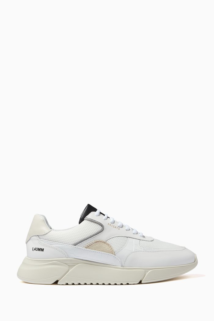 

Genesis Vintage Runner Sneakers in Leather, White