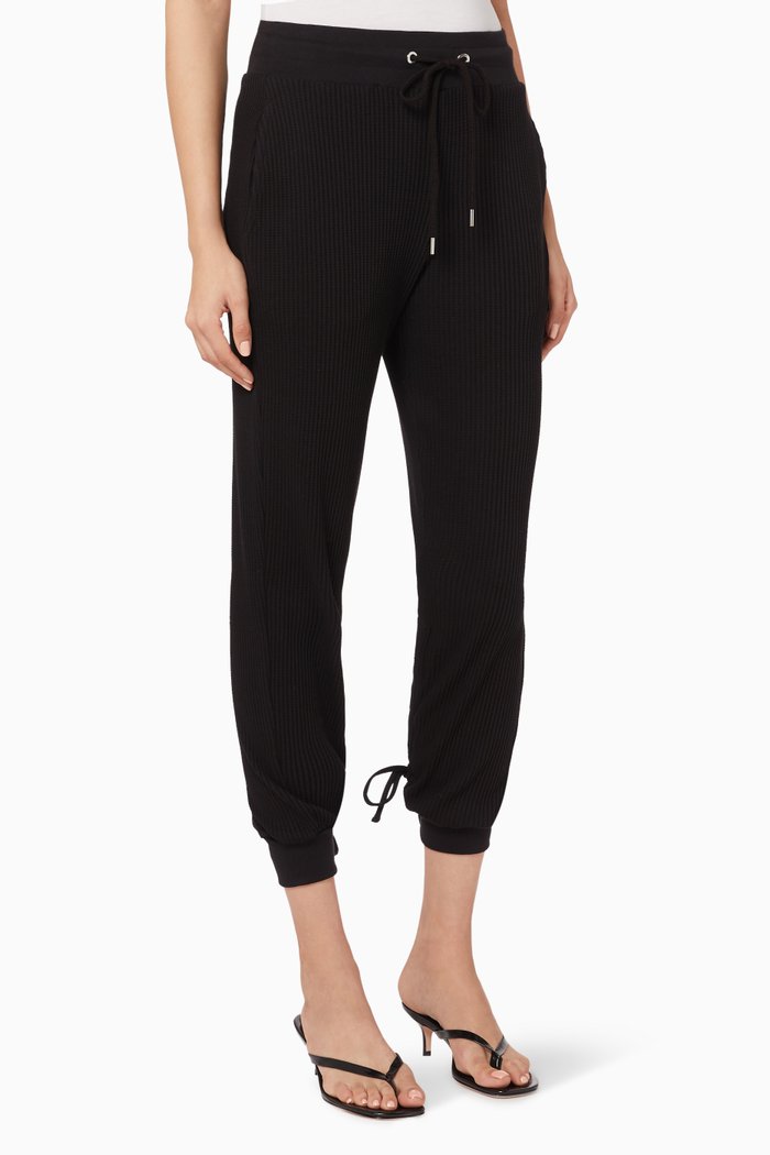

Ribbed Joggers, Black
