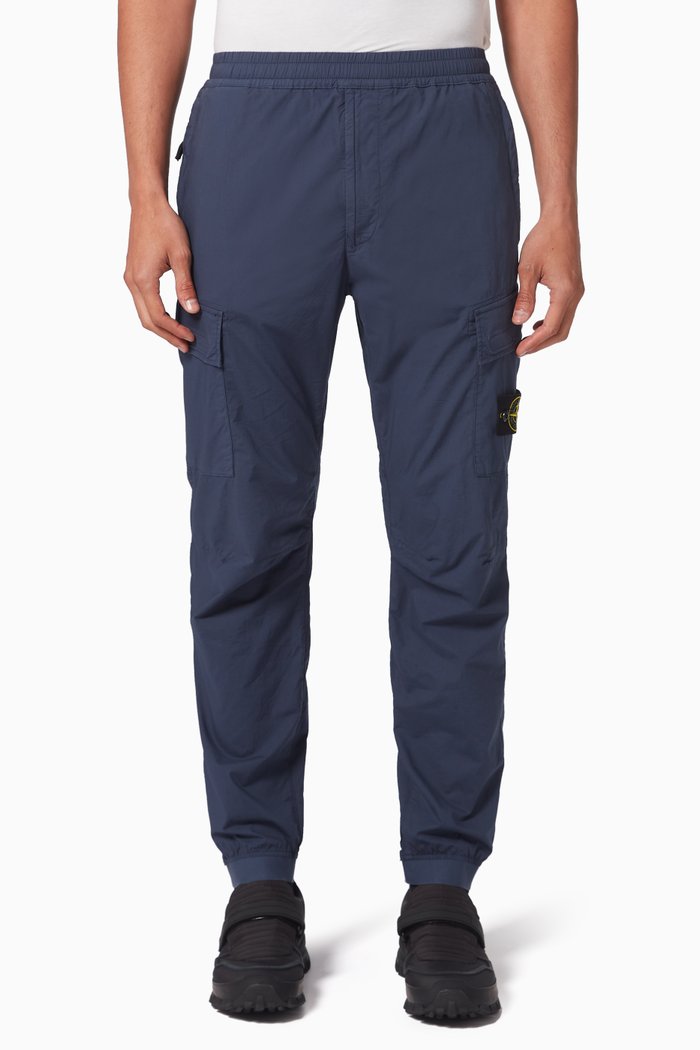 

Cargo Pants in Stretch Cotton, Blue