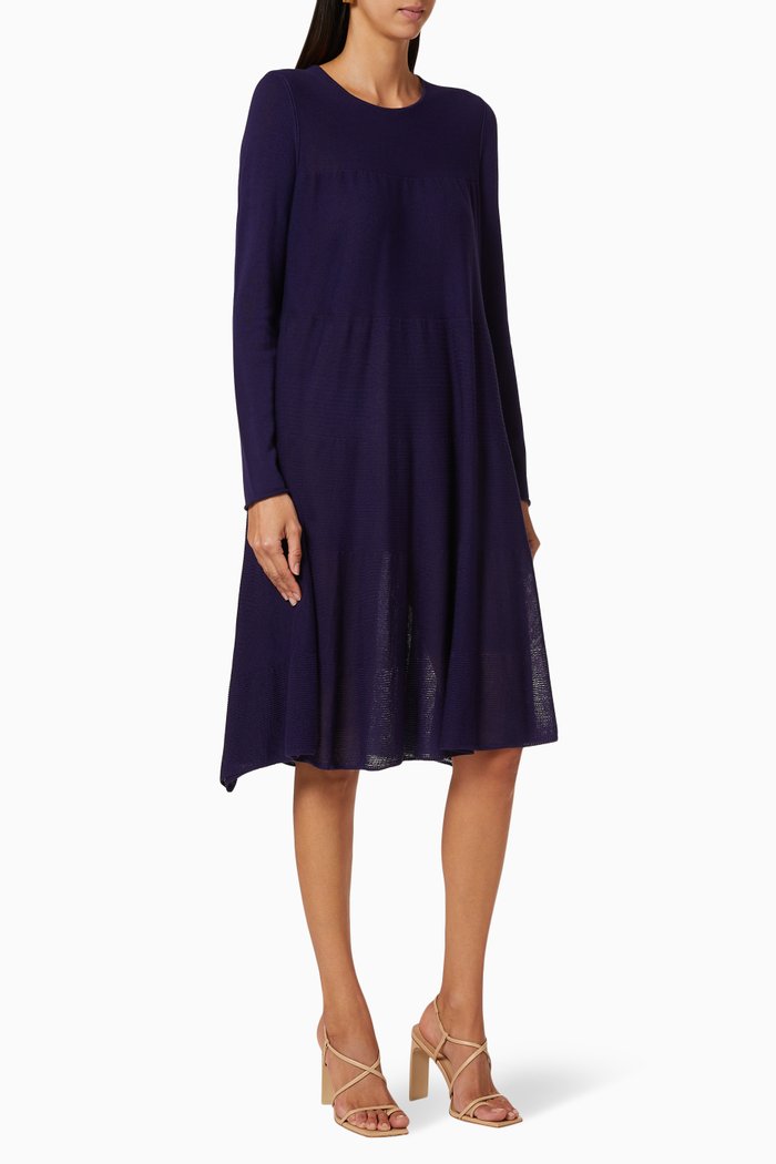 

Addison Knit Marine Sweater Dress, Blue