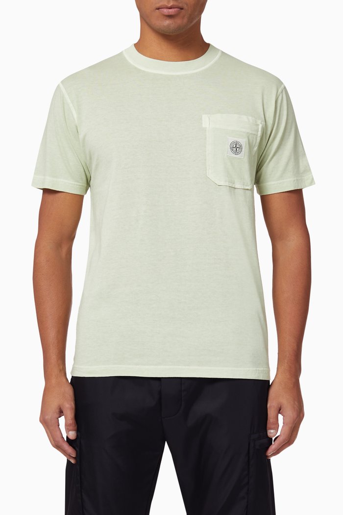 

Compass Logo Cotton T-Shirt, Green