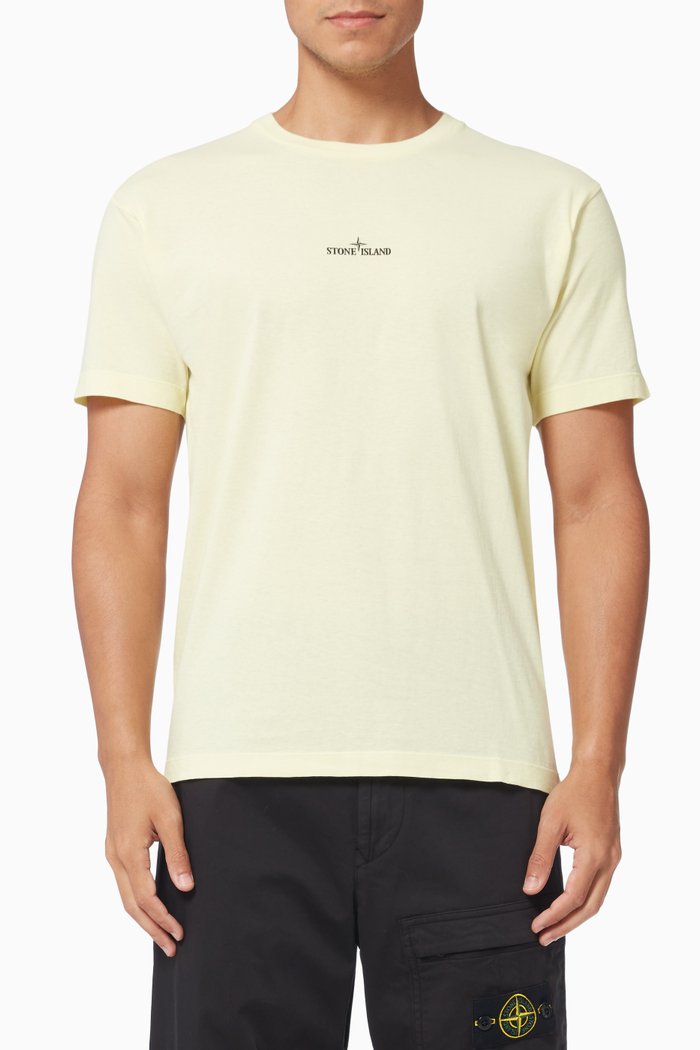 

Marble Three T-shirt in Cotton, Yellow