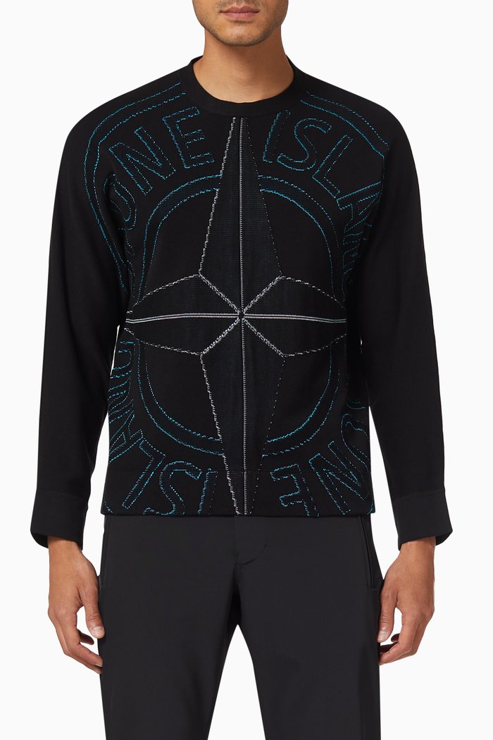 

Compass Logo Sweatshirt, Black