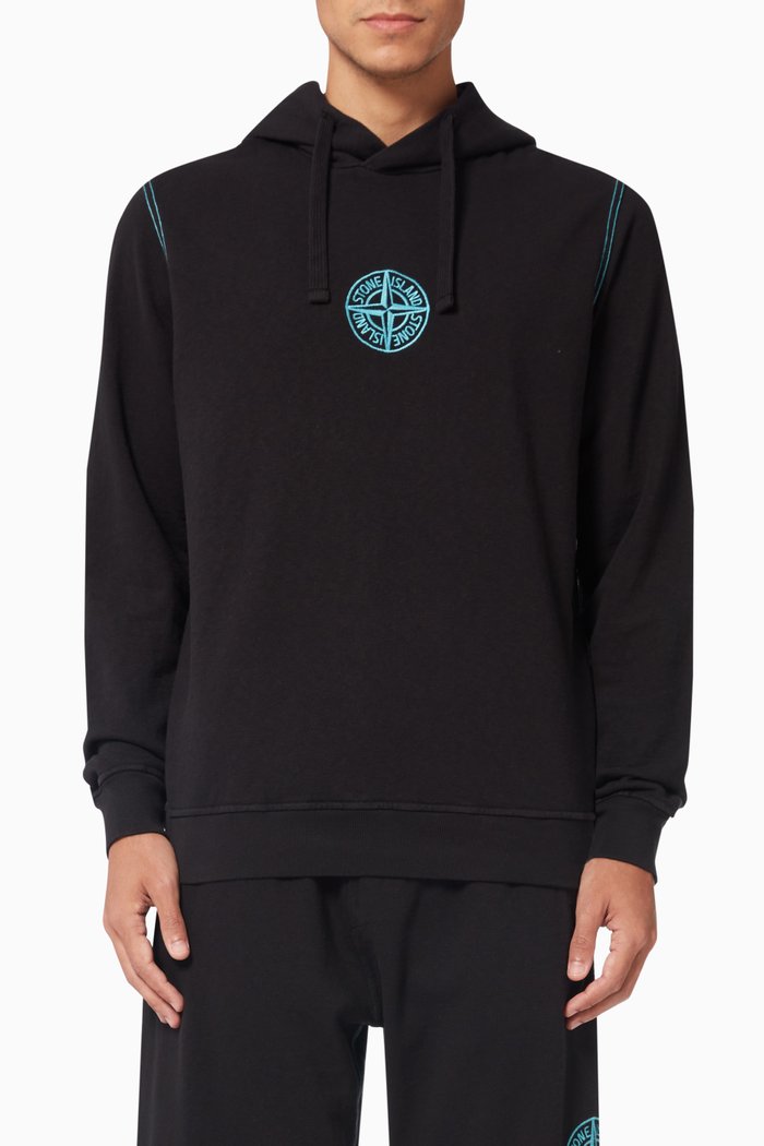 

Logo Hoodie in Fleece, Black