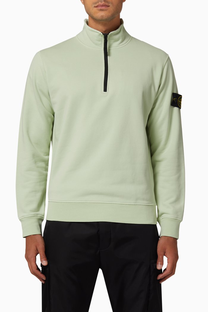 

Half Zip Sweatshirt, Green