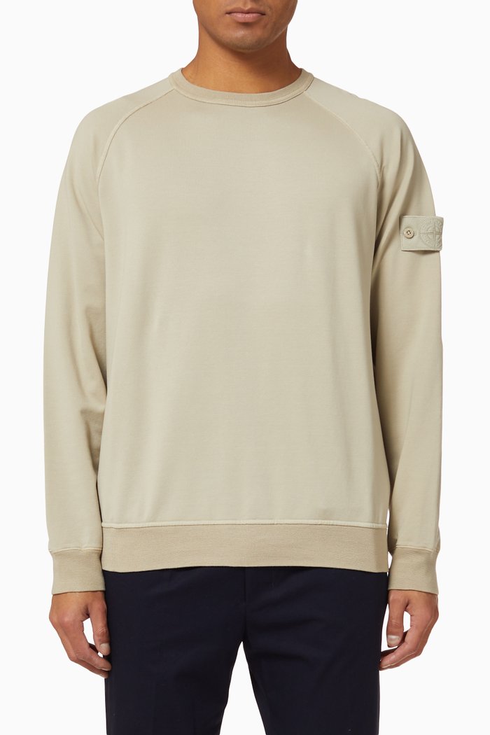 

Ghost Piece Fleece Sweatshirt, Neutral