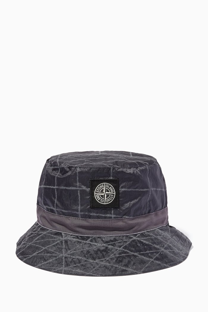 

Packable Bucket Hat in Nylon, Blue