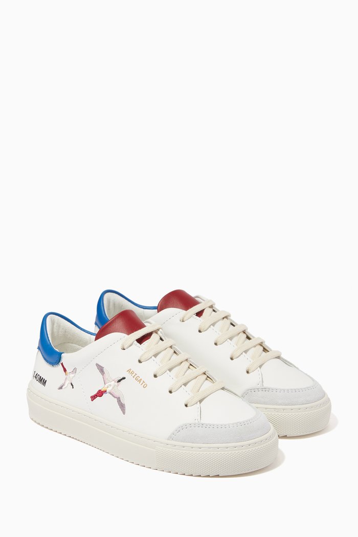 

Clean 90 Bird Sneakers in Leather, White