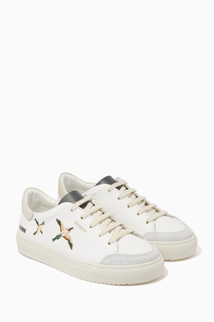 

Clean 90 Birds Sneakers in Leather, White