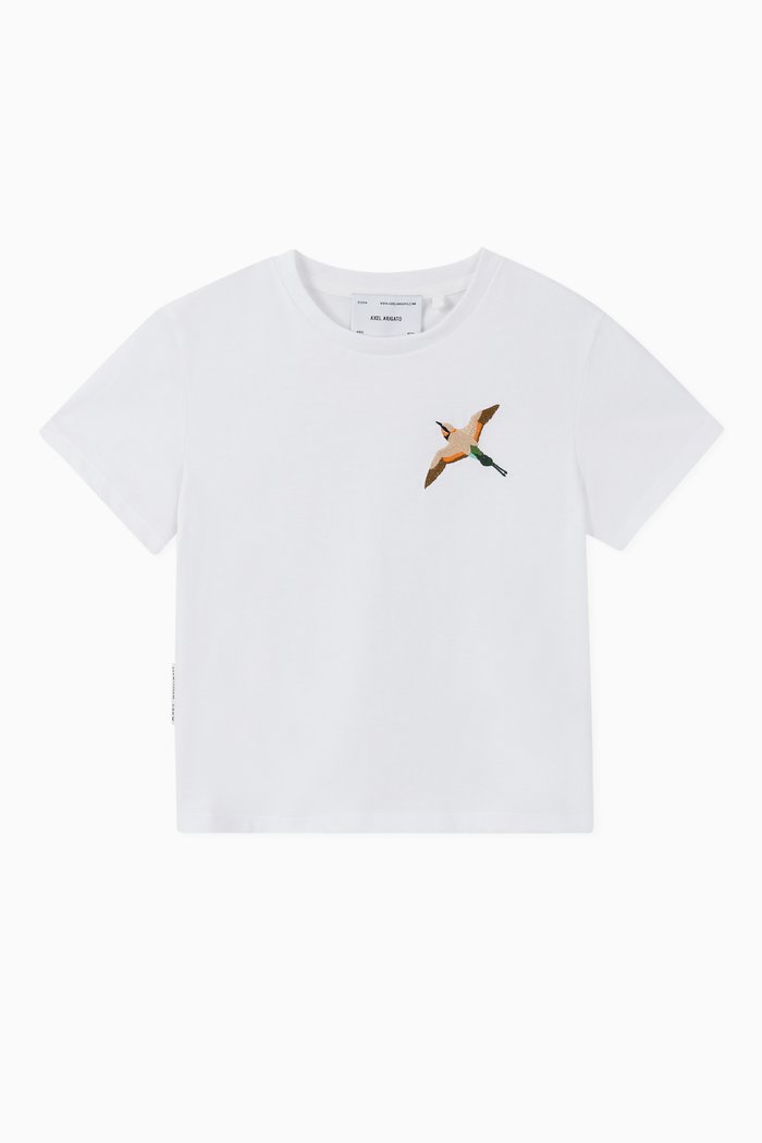 

Single Tori Bird Jersey T-shirt, White