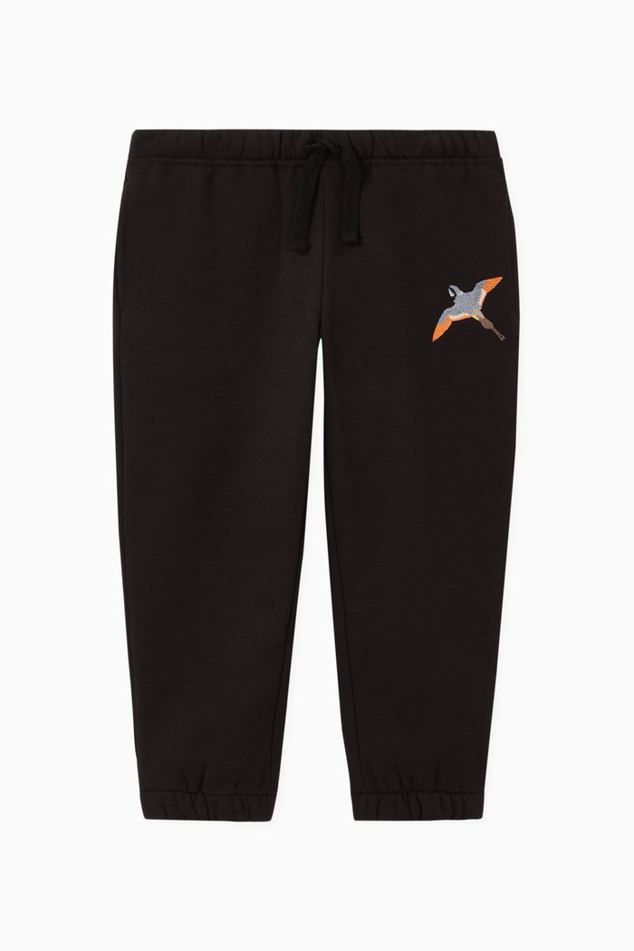 

Metallic Bee Bird Sweatpants, Black