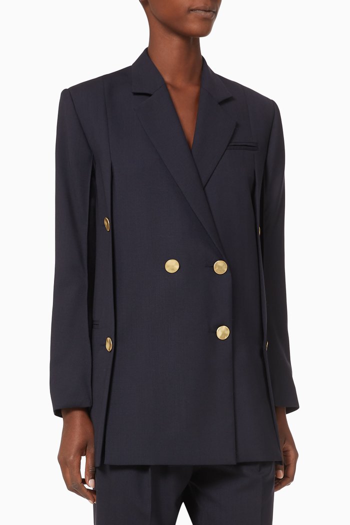 

Beatrice Wool Blazer, Blue