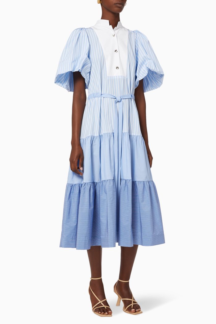 

Meredith Cotton Midi Dress, Blue