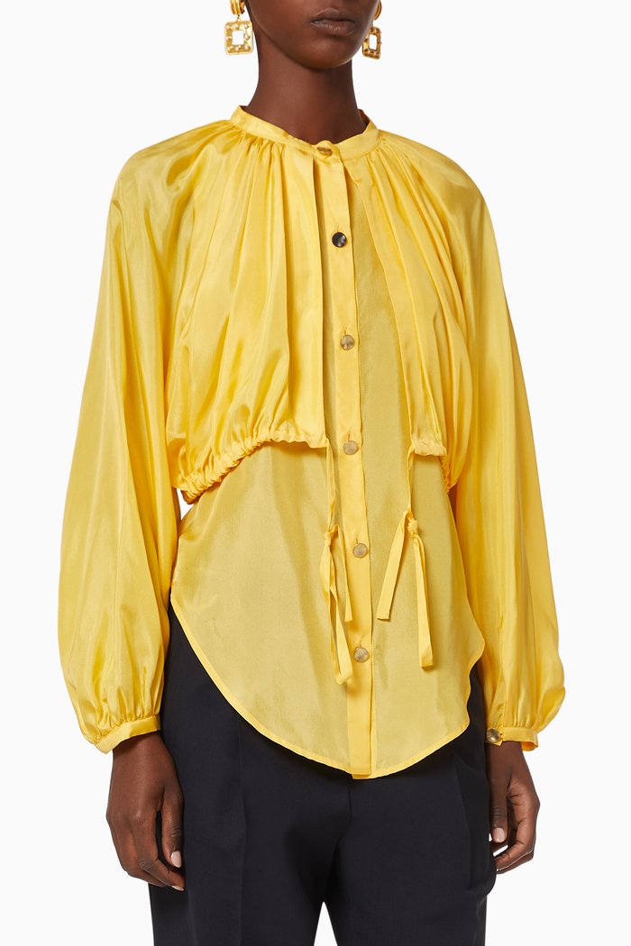 

Arbus Top in Cotton, Yellow