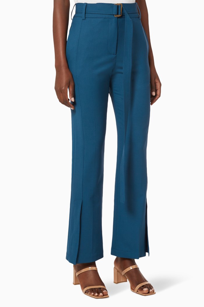 

Scott Retro Crepe Pants, Blue