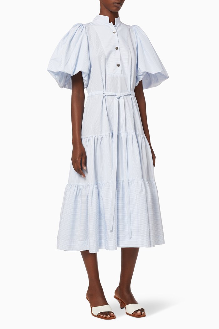 

Meredith Cotton Midi Dress, Blue