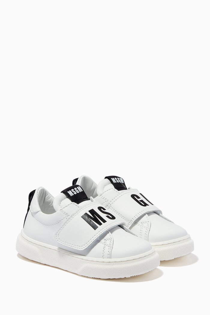 

Logo Sneakers in Leather, White