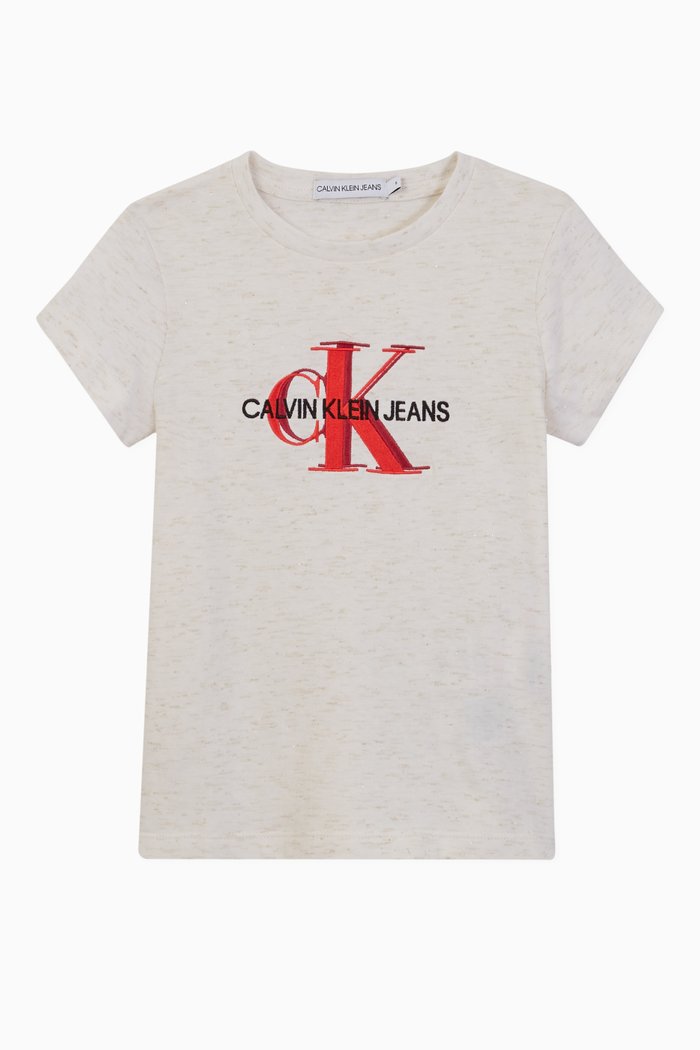 CK Monogram Logo T-Shirt, White