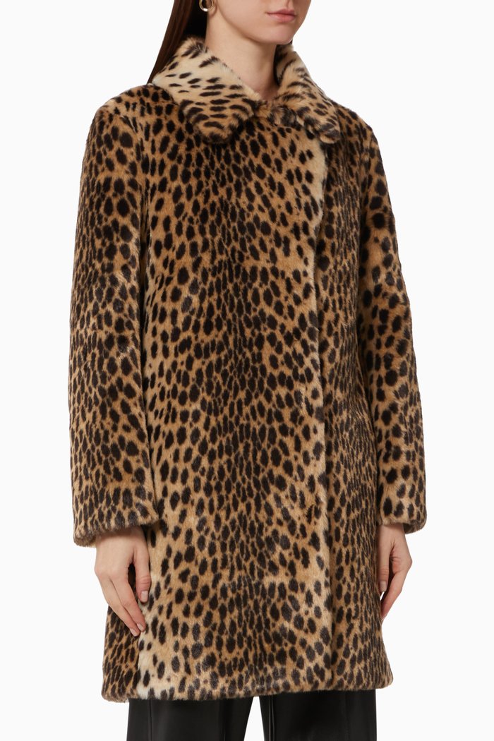 

Dionigi Faux Fur Coat, Brown