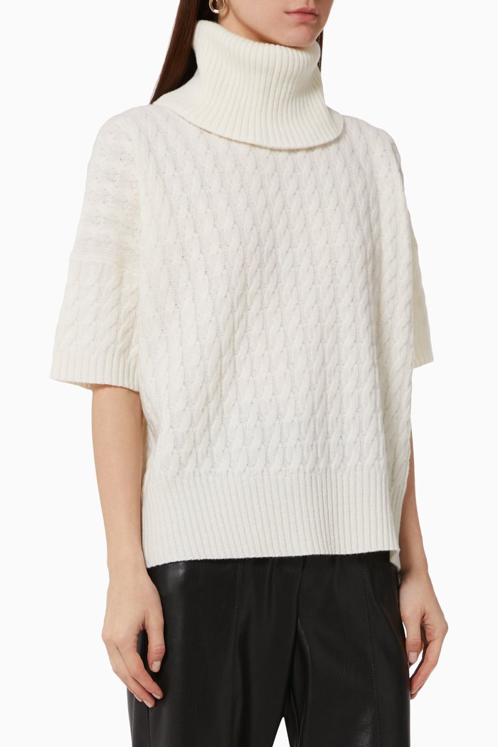 

Ateneo Cable Knit Sweater, White