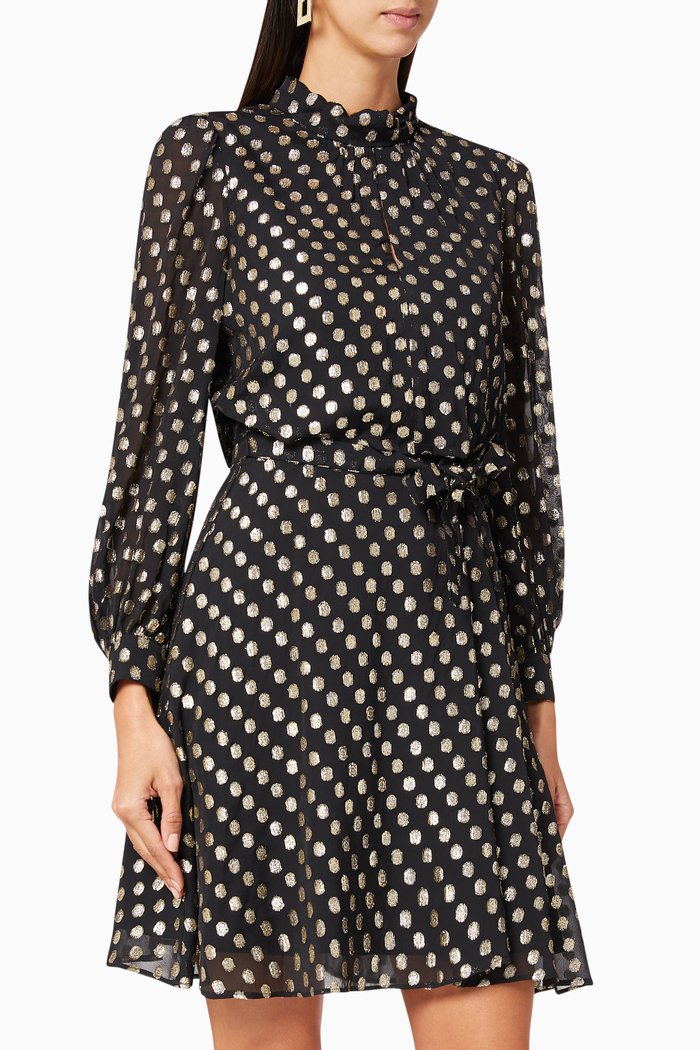 

Lido Georgette Dress, Black