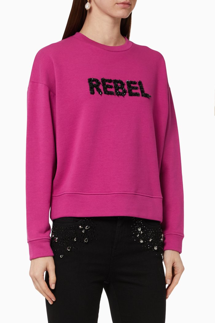 

Topaz Embroidered Sweatshirt, Red