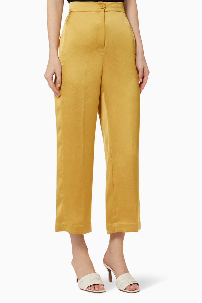 

Iside Satin Pants, Green