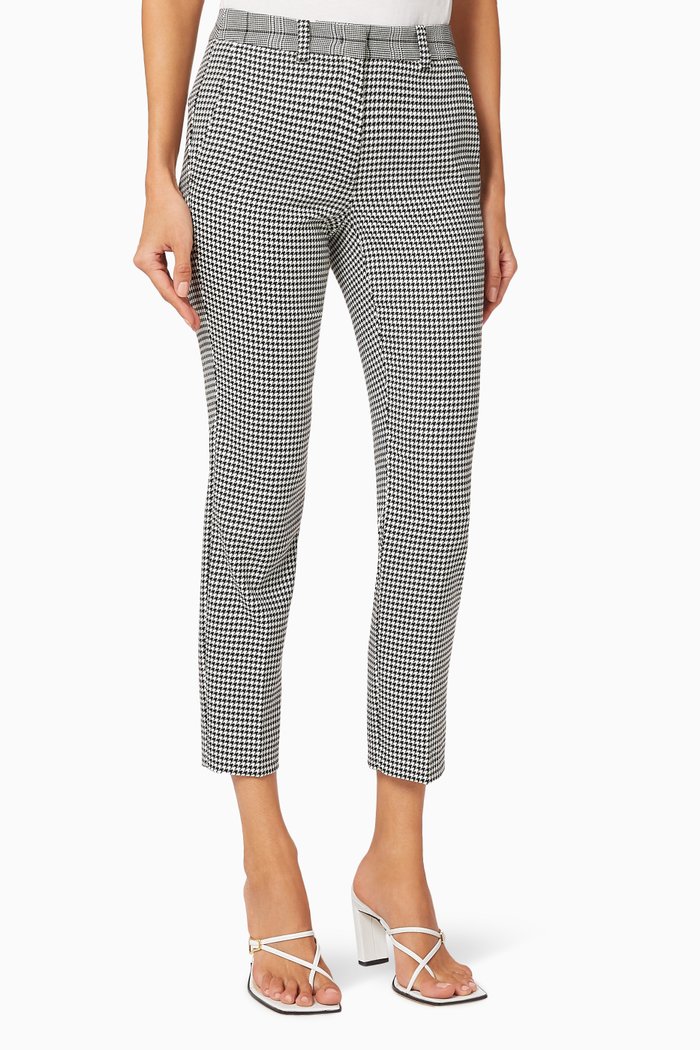 

Satira Houndstooth Pants, Black