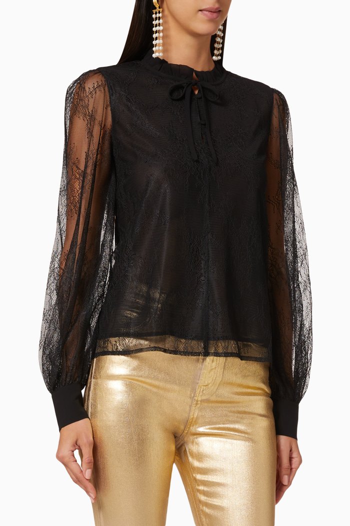 

Vasto Lace Blouse, Black
