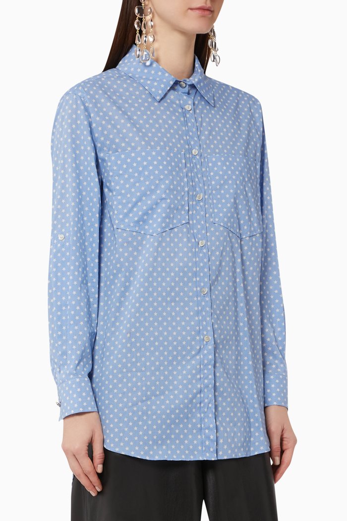 

Arco Cotton Shirt, Blue