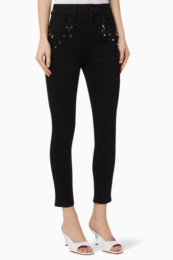 

Anversa Cotton Stretch Jeans, Black