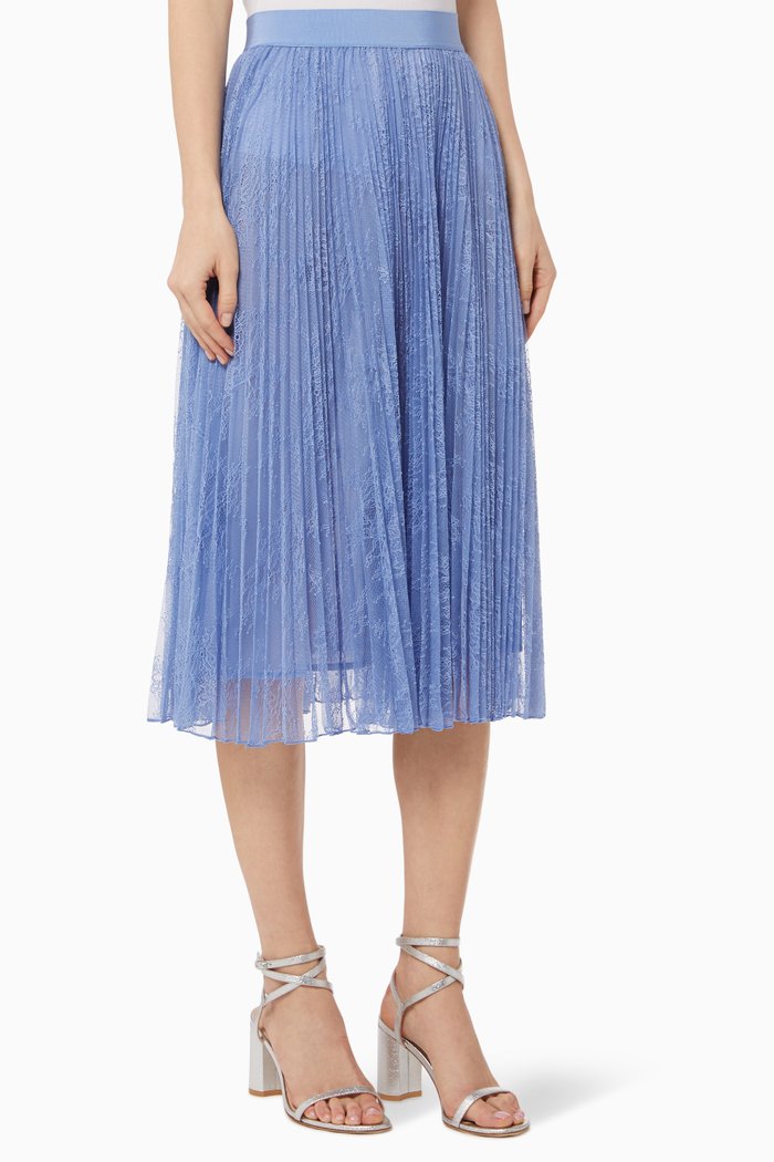 

Emanuel Lace Skirt, Blue
