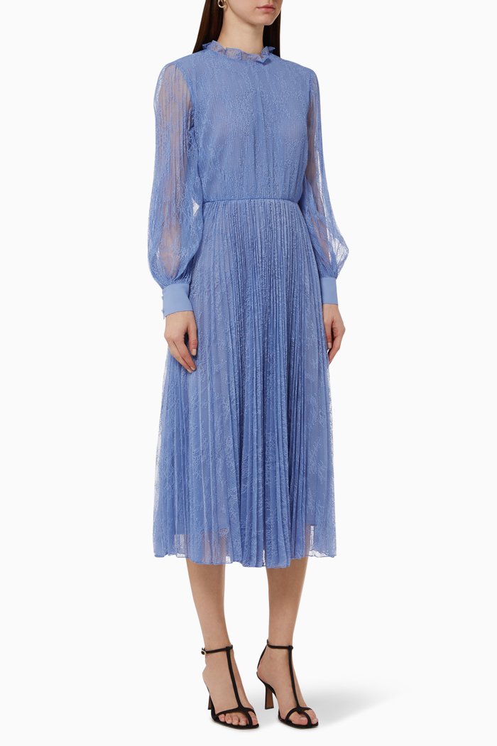 

Clivia Pleated Dress, Blue