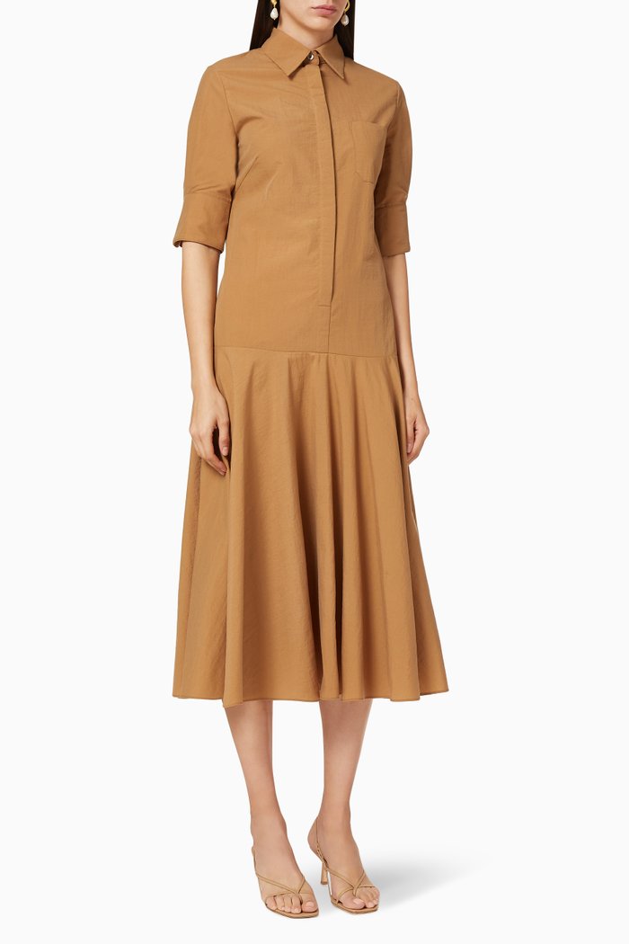 

Gemma Shirt Dress, Neutral