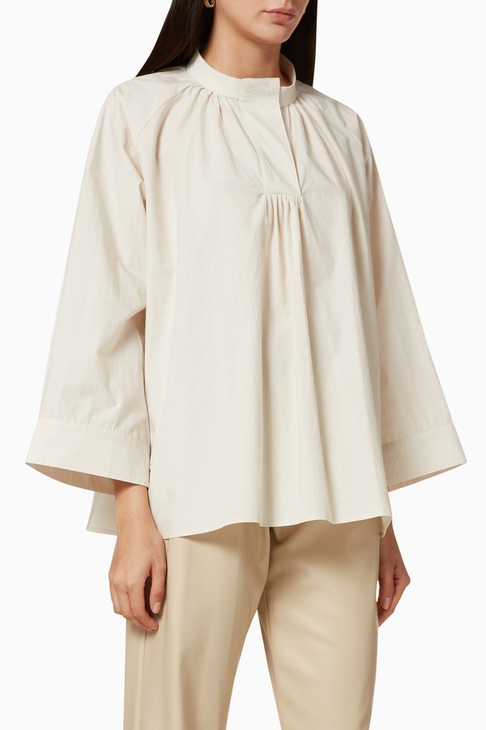 

Jodie Cotton Poplin Top, White