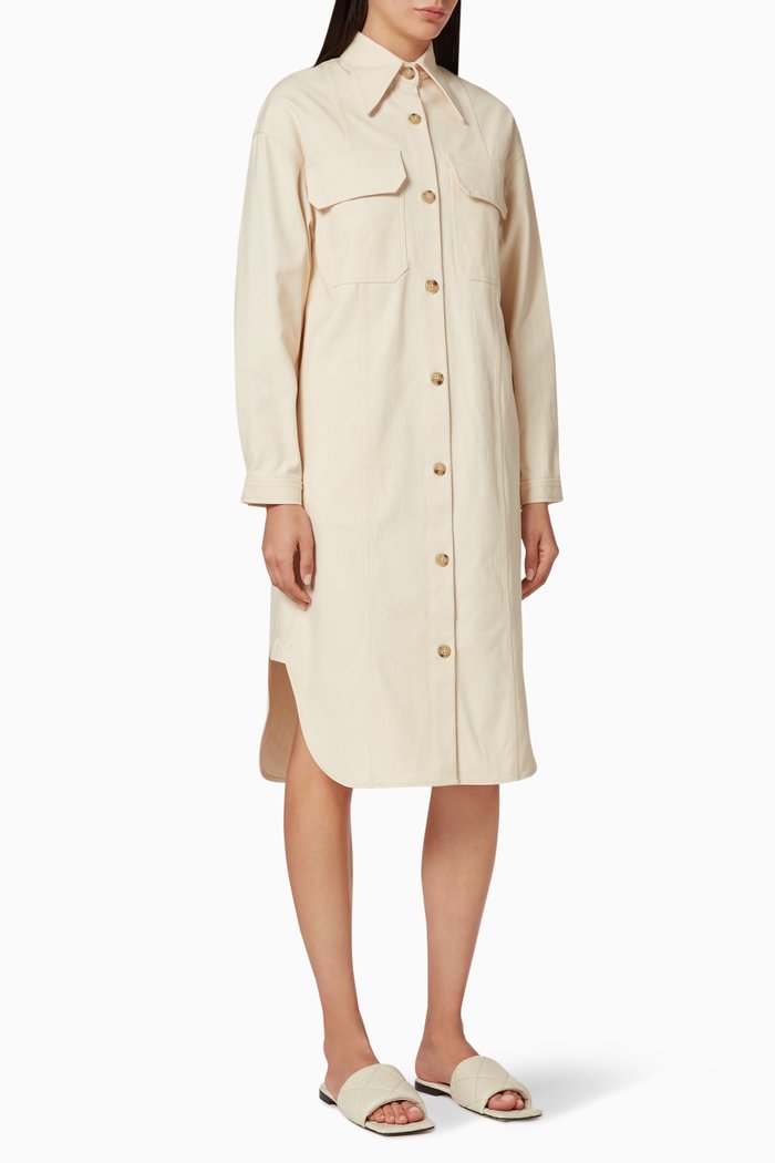 

Siobhan Shirt Dress, Neutral