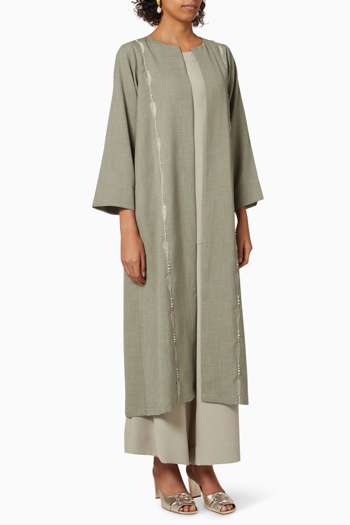 

Jacket & Inner Chiffon Set, Grey