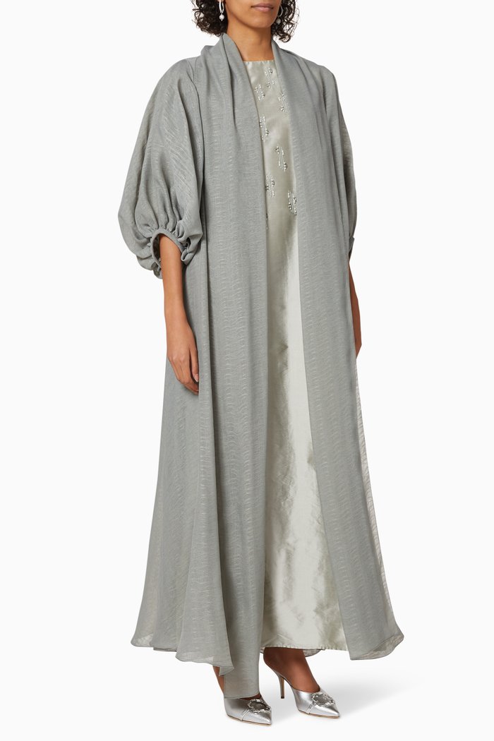 

Cotton Abaya & Dress Set, Black