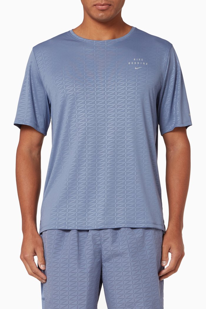 

Nike Miller Run Division Reflective T-Shirt, Blue