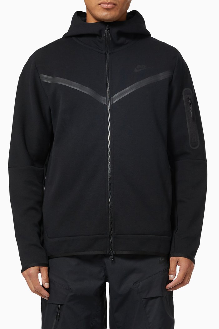 

Sportswear Tech Fleece Full Zip Hoodie in Cotton, Black