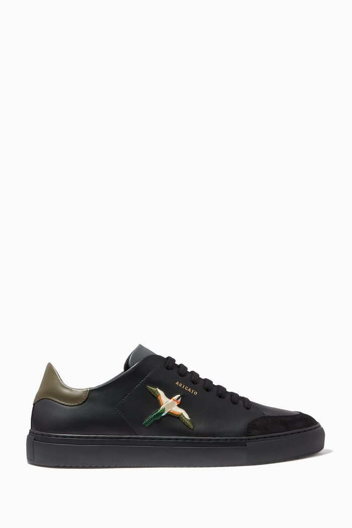 

Clean 90 Bird Sneakers in Leather, Black