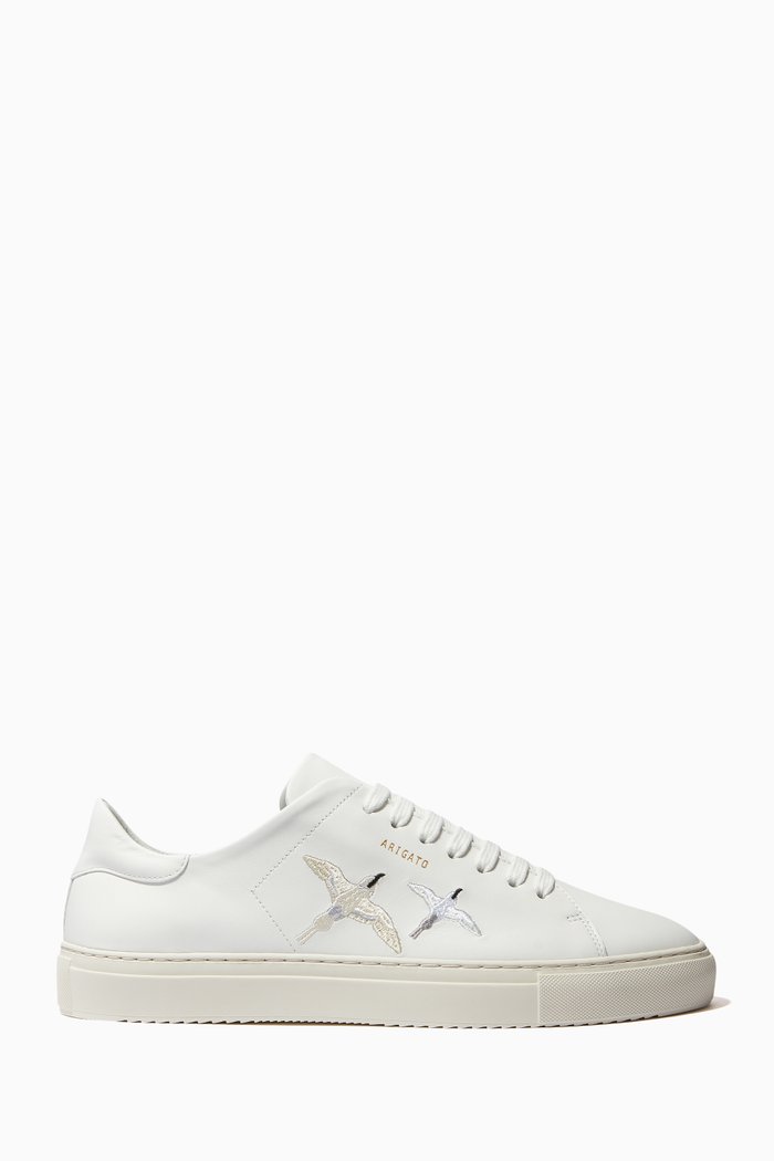 

Clean 90 Double Birds Sneakers in Leather, White