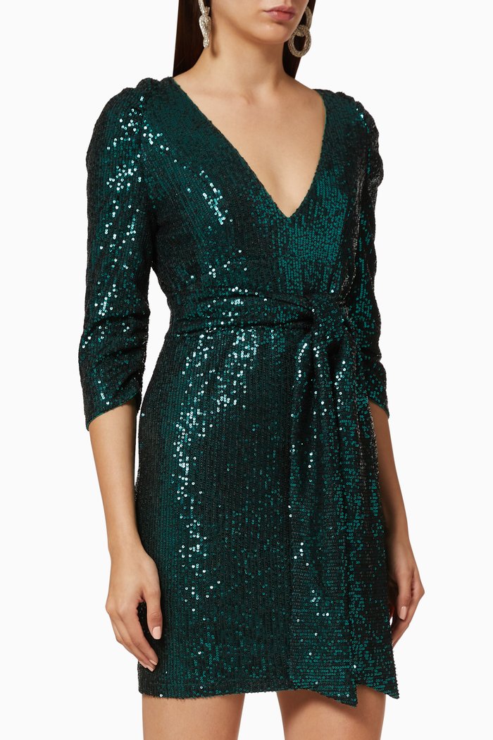 

Alice Sequin Dress, Green