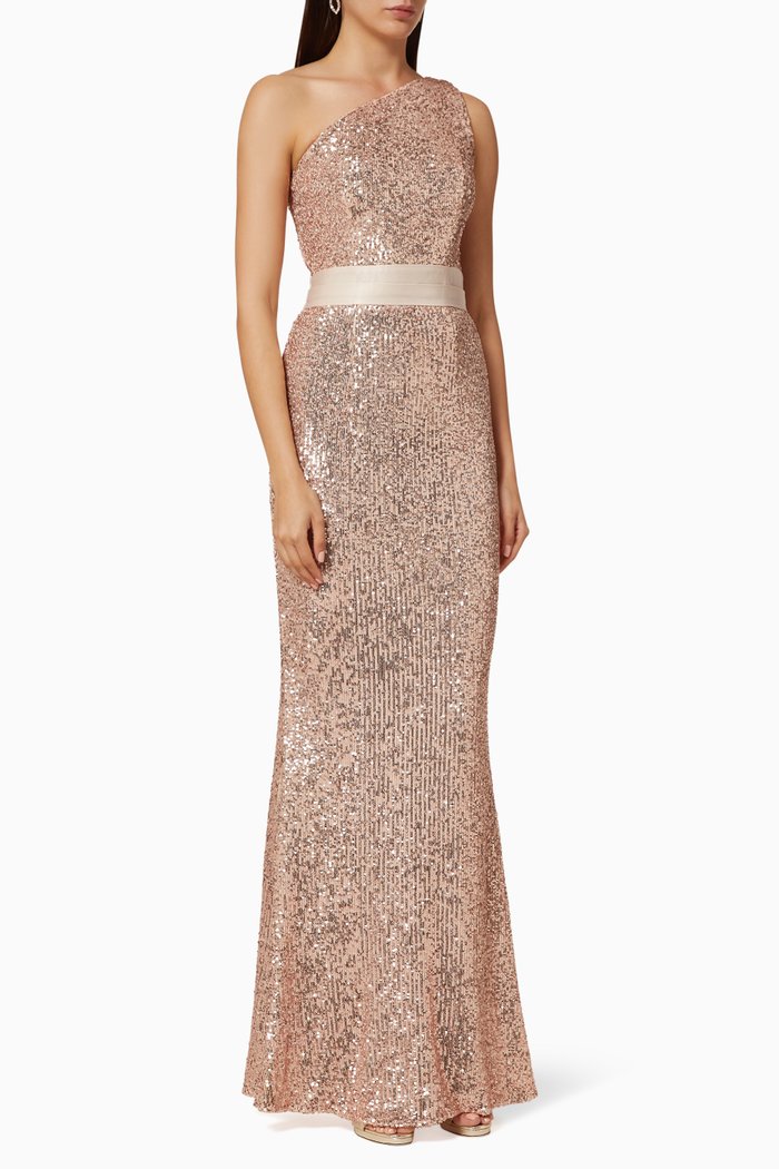 

Aria Sequin Dress, Rose gold