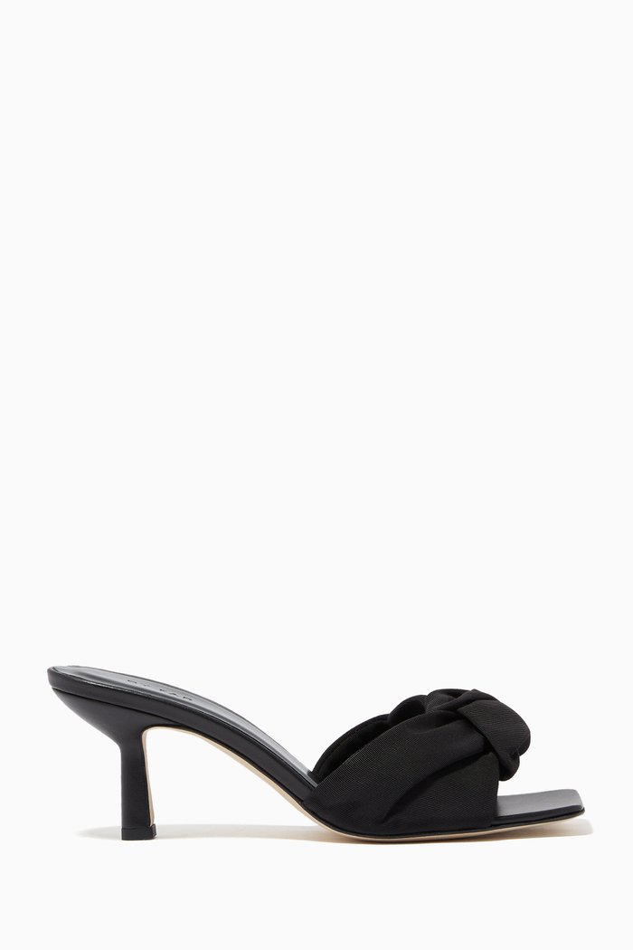 

Lana 65 Mules in Grosgrain, Black