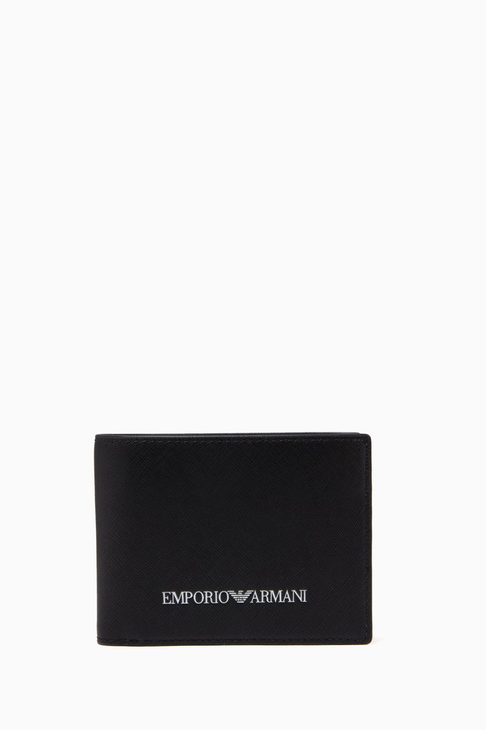 

EA Stamp BiFold Wallet in Eco Leather, Black