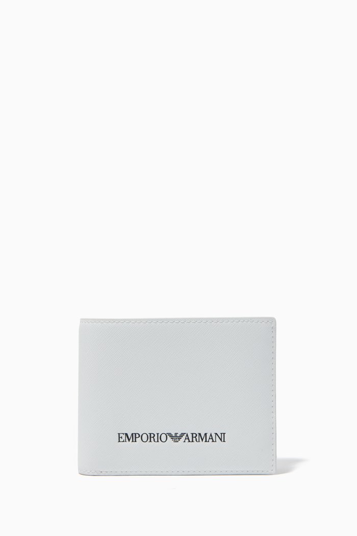 

EA Stamp BiFold Wallet in Eco Leather, White